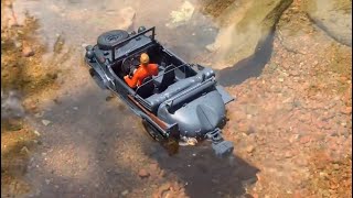 1/16 Torro Schwimmwagen at the Schwimming hole. 1st water/amphibious test. Will it float? Profile