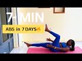 7 DAY ABS CHALLENGE 7 MIN WORKOUT For Flat Belly Repeat Daily Kora Ibi Buri Munsi Ujyane INDA