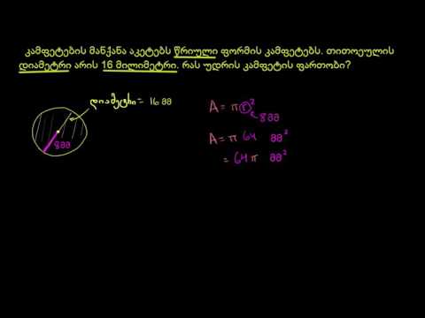 წრის ფართობი