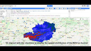 Google Earth Engine tip 3 - Create your own widgets to display data