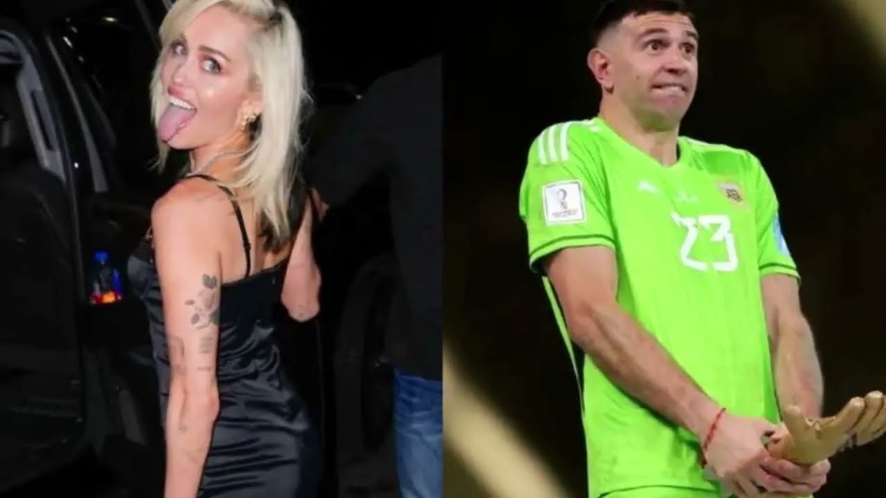 FOTO VIRAL DE MILEY CYRUS IMITANDO EL POPULAR GESTO DE DIBU MARTÍNEZ QUE REVOLUCIONÓ LA RED