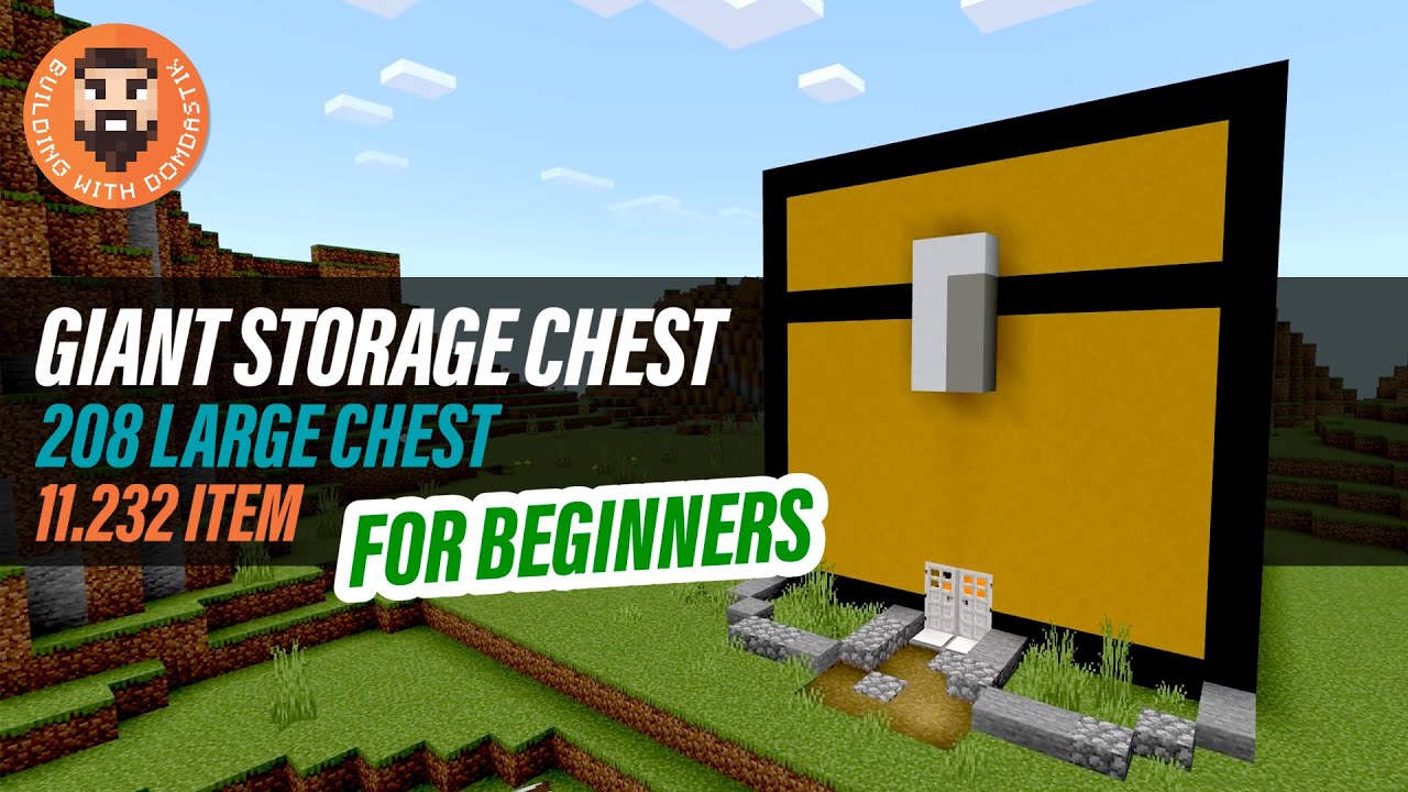 Minecraft Giant Storage Chest | Beginners Tutorial