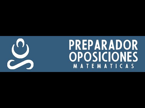 Preparador oposiciones matemáticas