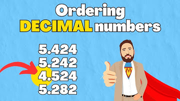 Ordering Numbers With Up To 3 Decimal Places