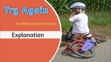 Try Again Poem Explanation :8th Standard : 2.1 Try Again : #learnwithsunil