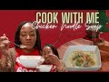 Cook with me: Chicken Noodle Soup| 🎄Vlogmas Day 5