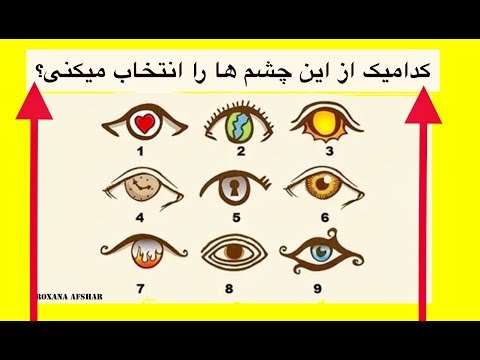 تصویری: چگونه می توان شخصیت یک شخص را از طریق چشم کشف کرد