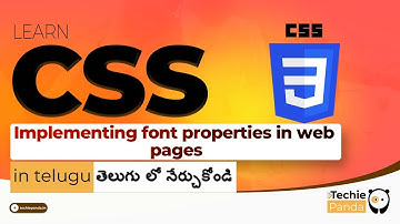 Implementing CSS Font Properties in Telugu || Applying Font Properties || Coding School