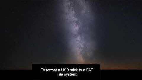 Preparing a USB Device