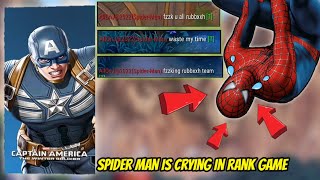 I MADE SPIDER MAN CRY IN A RANK GAME USING CAPTAIN AMERICA | CAPTAIN AMERICA GAMEPLAY screenshot 2