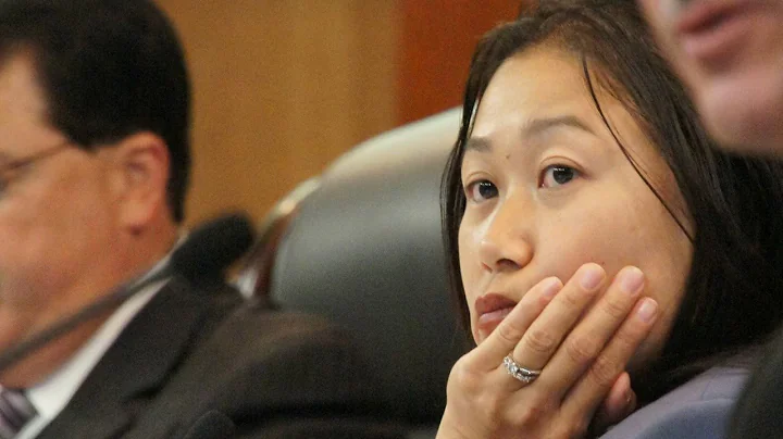 Janet Nguyen is pressed for details about hospital...