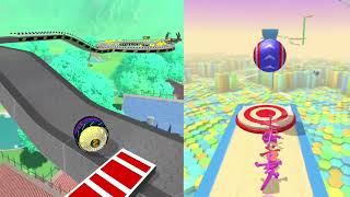 ball run 2048 ball run Infinity Rolling Ball Sky Escape VS Action Balls For Kids #cutiepie22yt screenshot 5