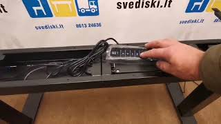 Loctekmotion Naujas Juodas Elektrinis 3 Pakopų Stalo Mechanizmas , Vokietija