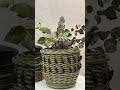 Кашпо Чёрная смородина #diy #rattan #handmade #деревенскийстиль #rusticstyle #home #garden
