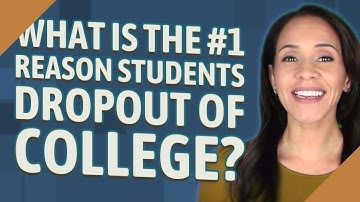 What is the #1 reason students dropout of college?