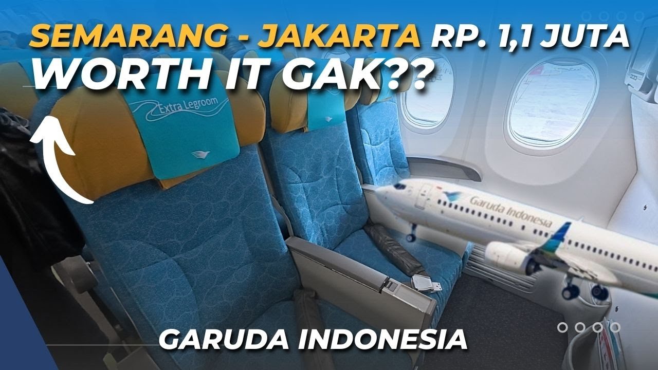 Rp. 1,1 Juta!! NAIK PESAWAT GARUDA INDONESIA SEMARANG JAKARTA CUMA 50 MENIT?!! Worth It Gak ya?