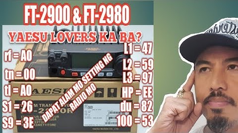 YAESU FT-2900 & FT-2980 PROGRAMMING TUTORIAL