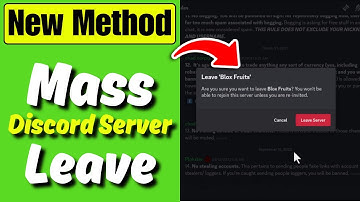 Mass Leave Discord Servers (2025)