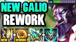 THE GALIO REWORK IS HERE AND IT'S 100% AMAZING! (HE'S AN AP BRUISER NOW)