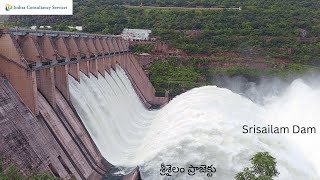 Srisailam | Krishna River | Nandyal district | Andhra Pradesh | Telangana |  Hydroelectric Station |