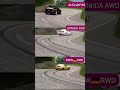 Skid system challenge betweenIt# amazed me 😱😱 #BMW Road vs Honda Audi vs Audi Fawd
