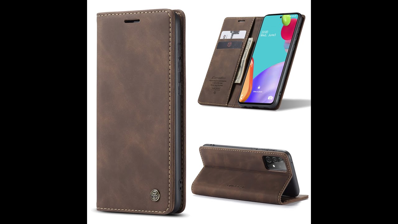 CaseMe Samsung Galaxy A52 5G Wallet Magnetic Case Coffee
