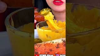 Eating a GIANT Spicy Sausage DIPPED in Cheese asmr shorts food mukbang