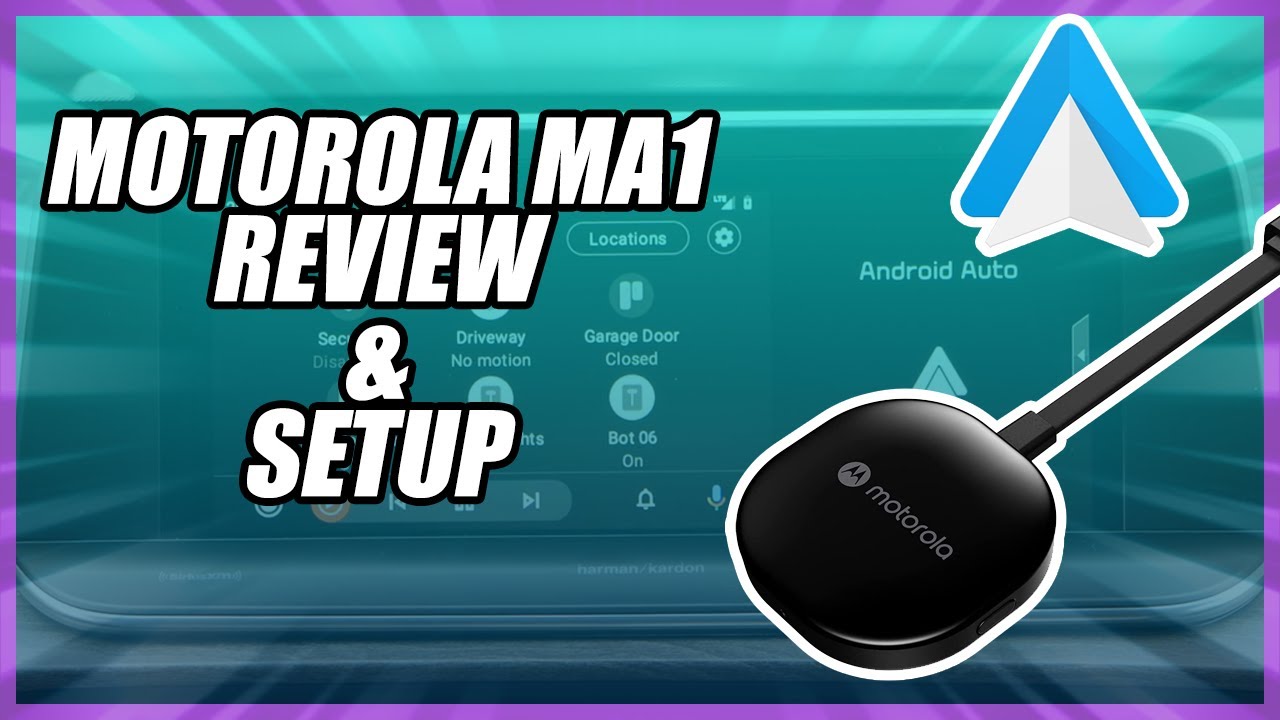 MA1 - Adaptateur de voiture sans fil pour Android Auto de Motorola