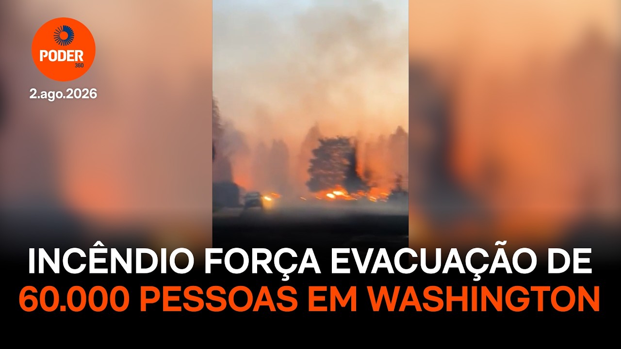 Incêndio força evacuação de 60.000 pessoas em Washington
