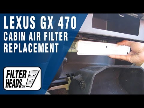 How to Replace Cabin Air Filter Lexus GX 470