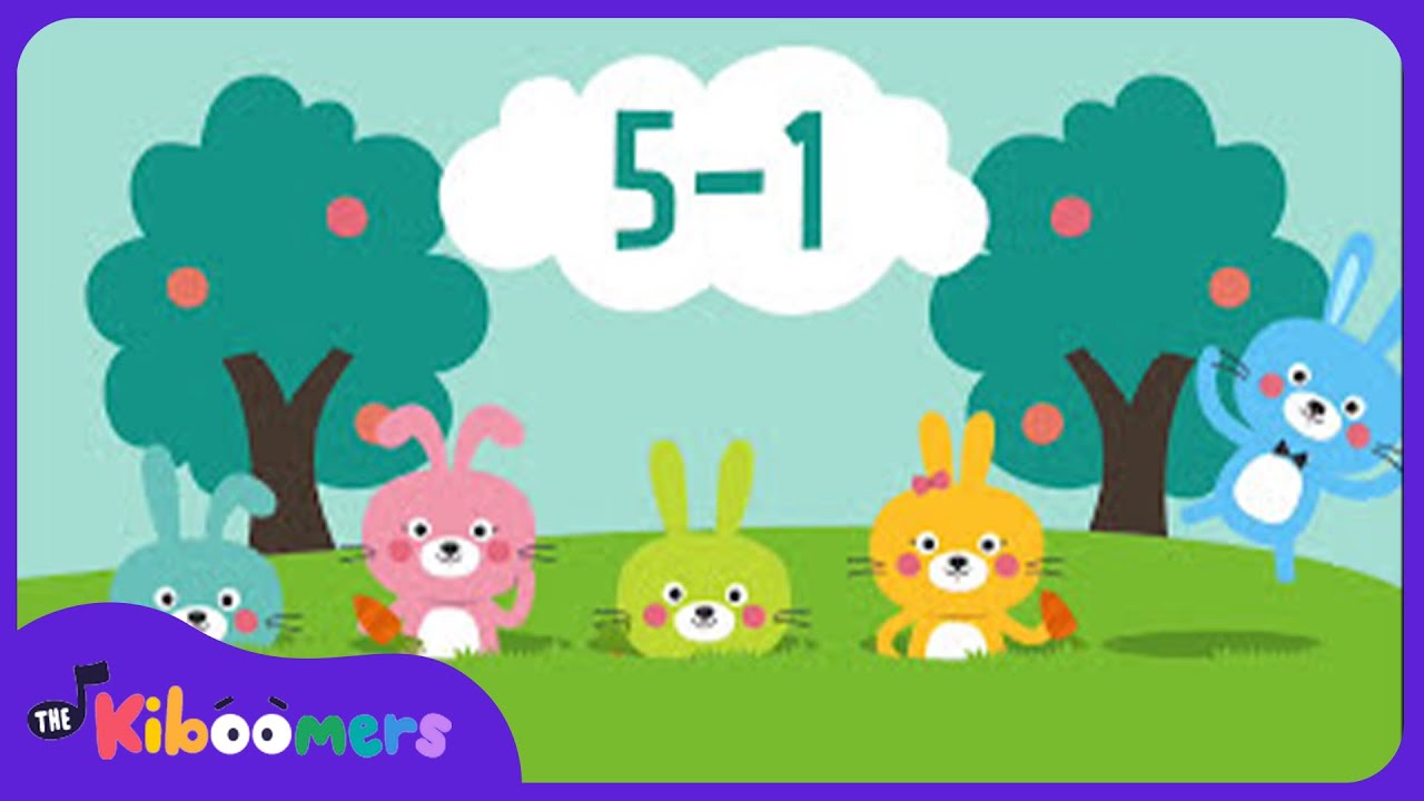 Five Little Bunnies   The Kiboomers Preschool Songs  Nursery Rhymes for Easter