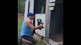 Farmlite Automatic Chicken Coop Door Install With Solar