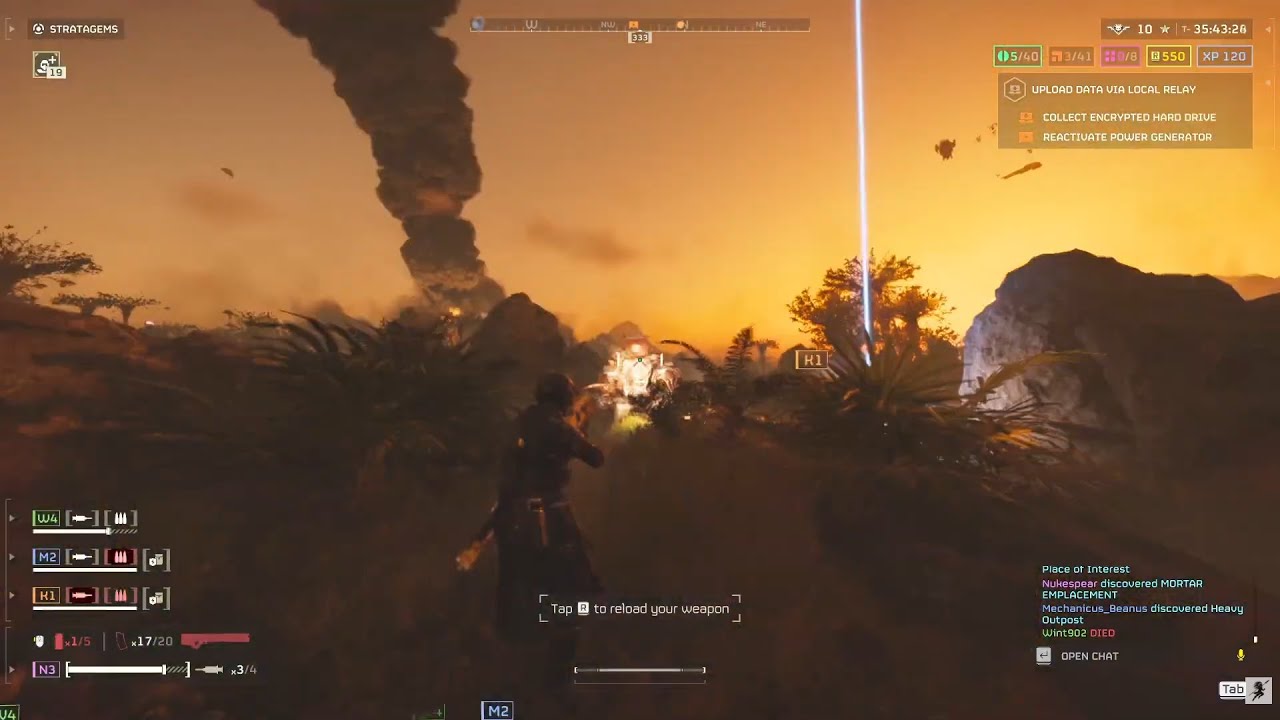 Helldivers 2 - Railgun with nuke loadout