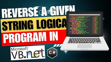 Reverse a given string in Vb.net | AGTAMILTECH