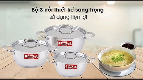 BỘ 3 NỒI INOX 430 CAO CẤP JUBILEE MART | BỘ NỒI DÀY DẶN  | SỬ DỤNG ĐƯỢC CHO TẤT CẢ CÁC LOẠI BẾP