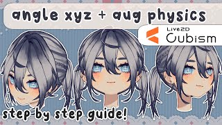 【 head angles xyz rig + easy aug physics 】live2d step by step guide