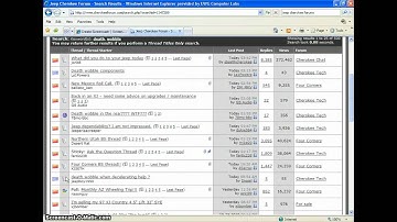 How to search forums