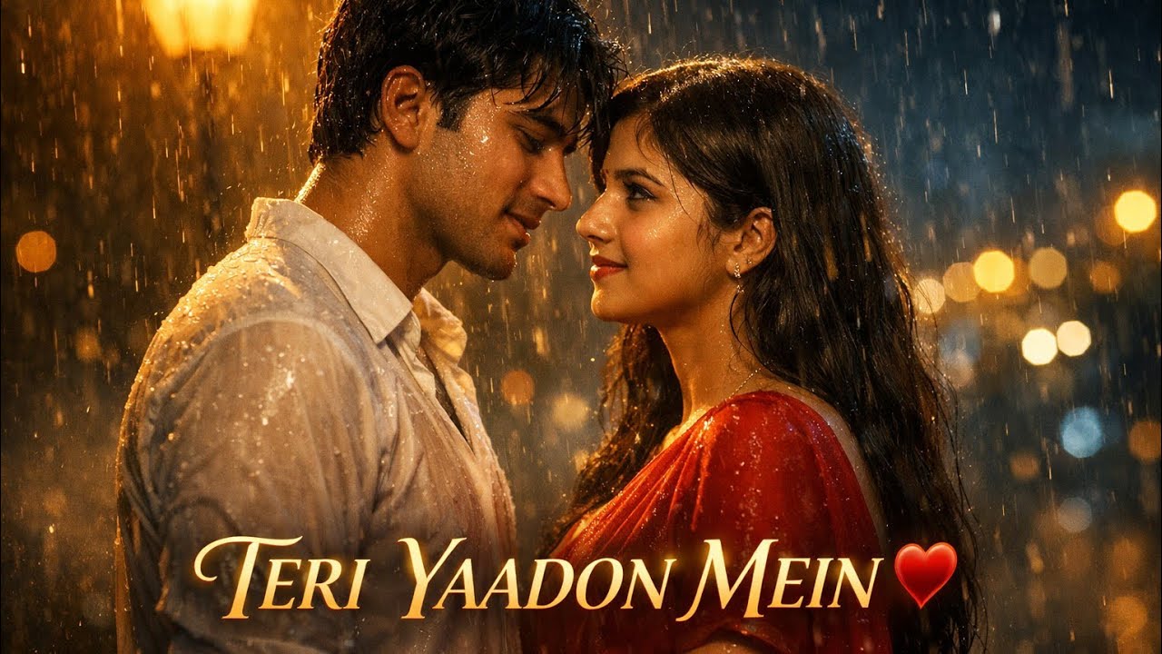 Teri Yaadon Mein ❤️ | 90s Romantic Hindi Song | Baarish Wala Pyar | Old Bollywood Vibe | by darkX |