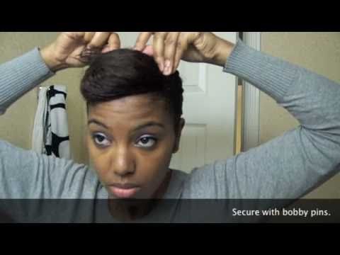 Chic Pompadour Bantu Knot Out On Natural Hair Youtube