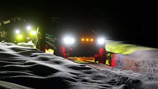 Nighttime Recovery! Snow Wheeling My Toyota Tacoma Off Road.