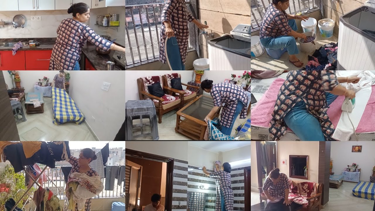 अपने गंदे घर को रोज साफ करना🌺 Stress कम काम ज्यादा Perfact Homemaker Routine 🌺