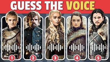 Guess The Game of Thrones Characters By Voice 🐺⚔️| Guess The Voice Quiz | Daenerys, Jon Snow, Arya