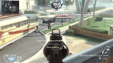 Black Ops 2: 1 vs 9 Veteran Bots PISTOL Only