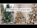 how to: DIY AFFORDABLE FLOCKED CHRISTMAS TREE (Come Thrift With Me)