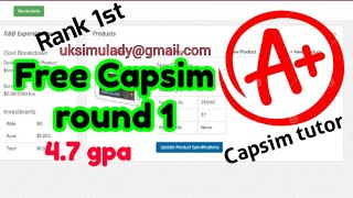 Best Capsim Round 1 Decision 2026 [Up Next Capsim Round 2]