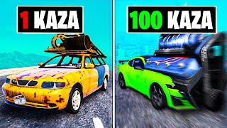 HER KAZA YAPTIĞIMDA ARABAM ULTRA GELİŞİYOR !! 🚗 - GTA 5 MODS