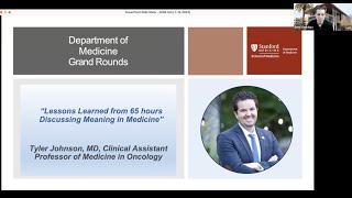 Lessons Learned from 65 hours Discussing Meaning in Medicine | DoM Grand Rounds | 19 July 2023