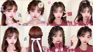 Super Easy Short Hairstyles Tutorials Korean Style for Girls 🌺🌺🌺