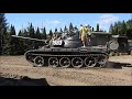 T-55 Tank driving / przejazd czołgiem T-55