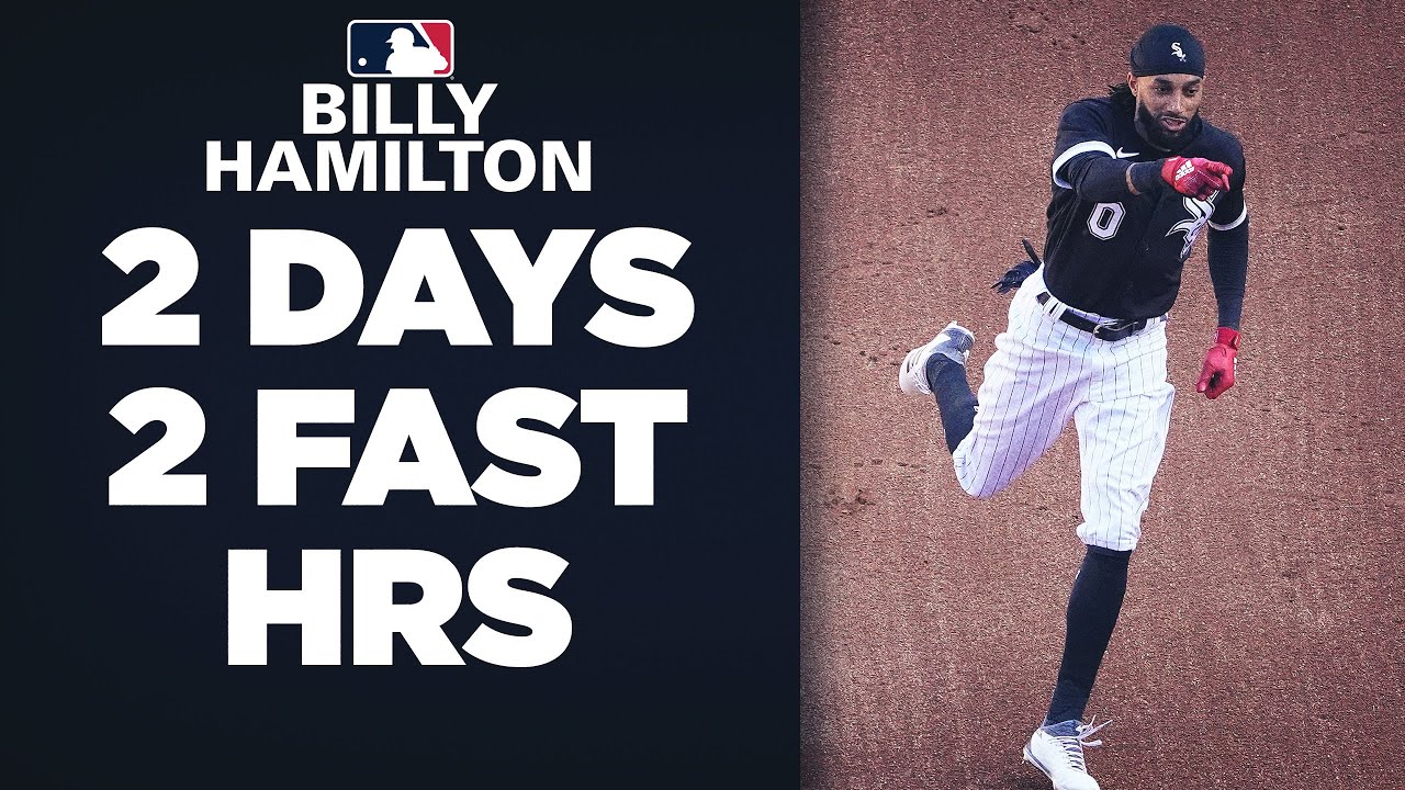 Billy Hamilton (not a home run hitter) LAUNCHES 2 home runs in 2 days,  SPRINTS around bases 